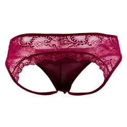 CandyMan Jockstrap Dentelle Xochi Bordeaux
